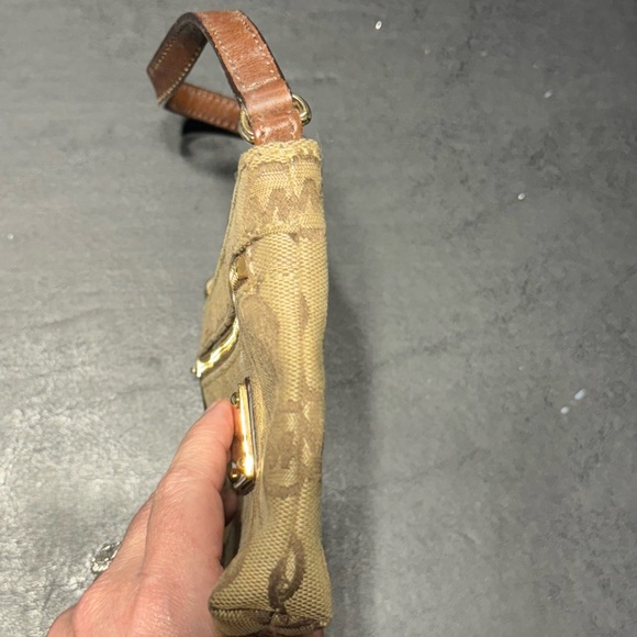 Michael Kors Canvas Signature Logo Wristlet - Picture 6 of 10